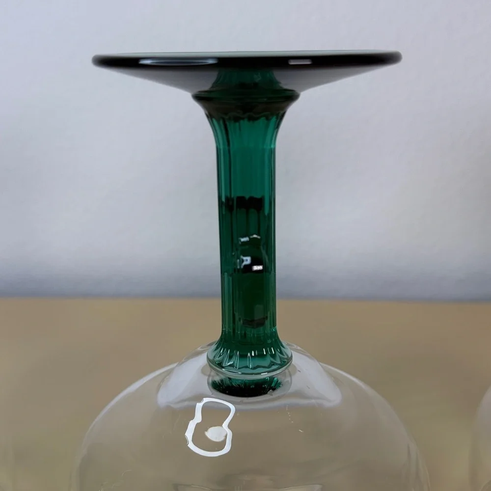 Southwestern Set of 4 Cactus Stem Margarita Glasses